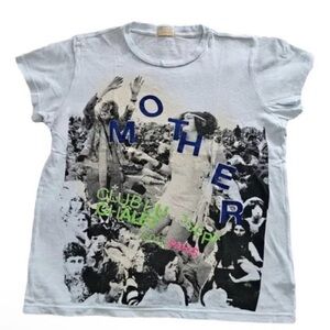 MOTHER White Short Sleeve Graphic Tee